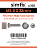 Simfix product label - 7985A2035022-T