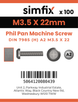 Simfix product label - 7985A2035022-T
