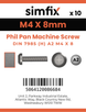 Simfix product label - 7985A204008-D