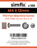 Simfix product label - 7985A204012-T