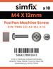 Simfix product label - 7985A204012Z-D