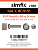 Simfix product label - 7985A204040-T