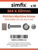 Simfix product label - 7985A204060-D