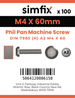 Simfix product label - 7985A204060-T