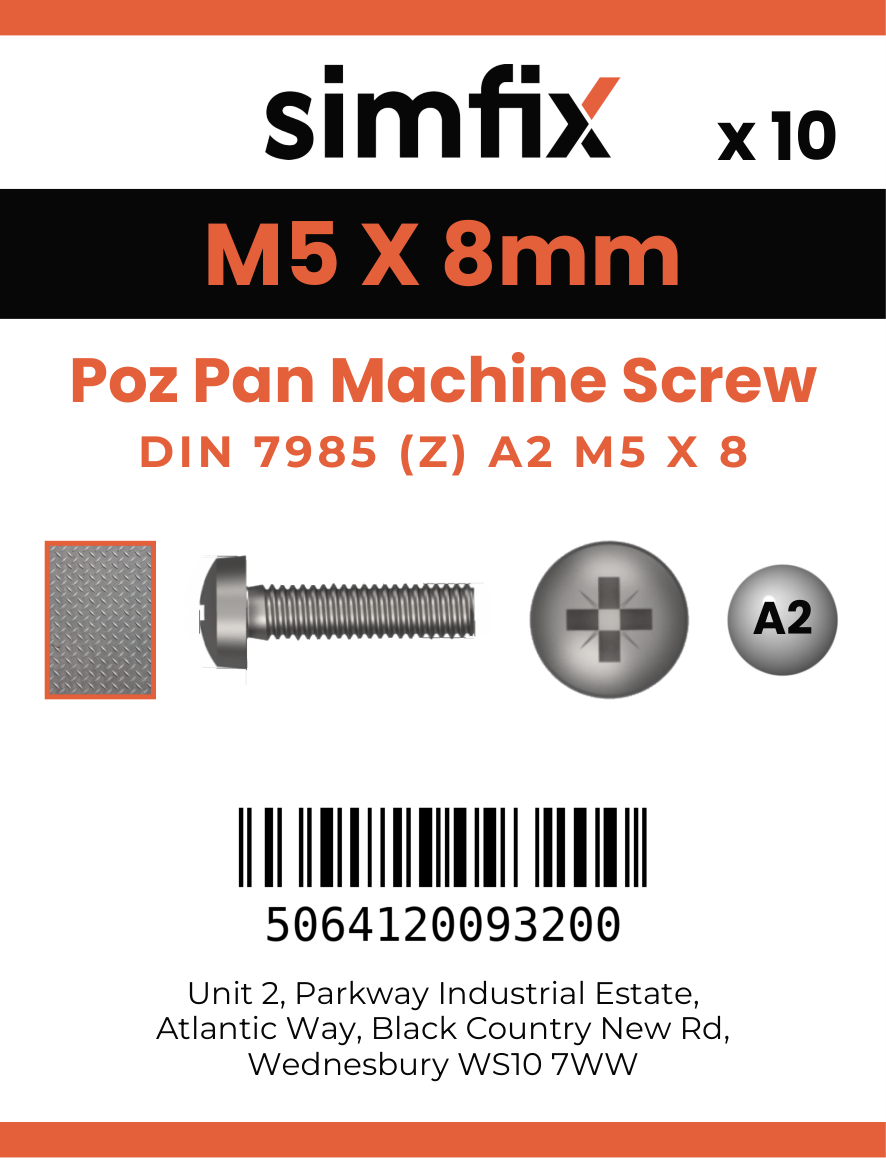 Simfix product label - 7985A205008Z-D