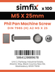 Simfix product label - 7985A205025-T