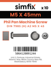 Simfix product label - 7985A205045-D