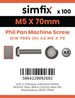 Simfix product label - 7985A205070-T