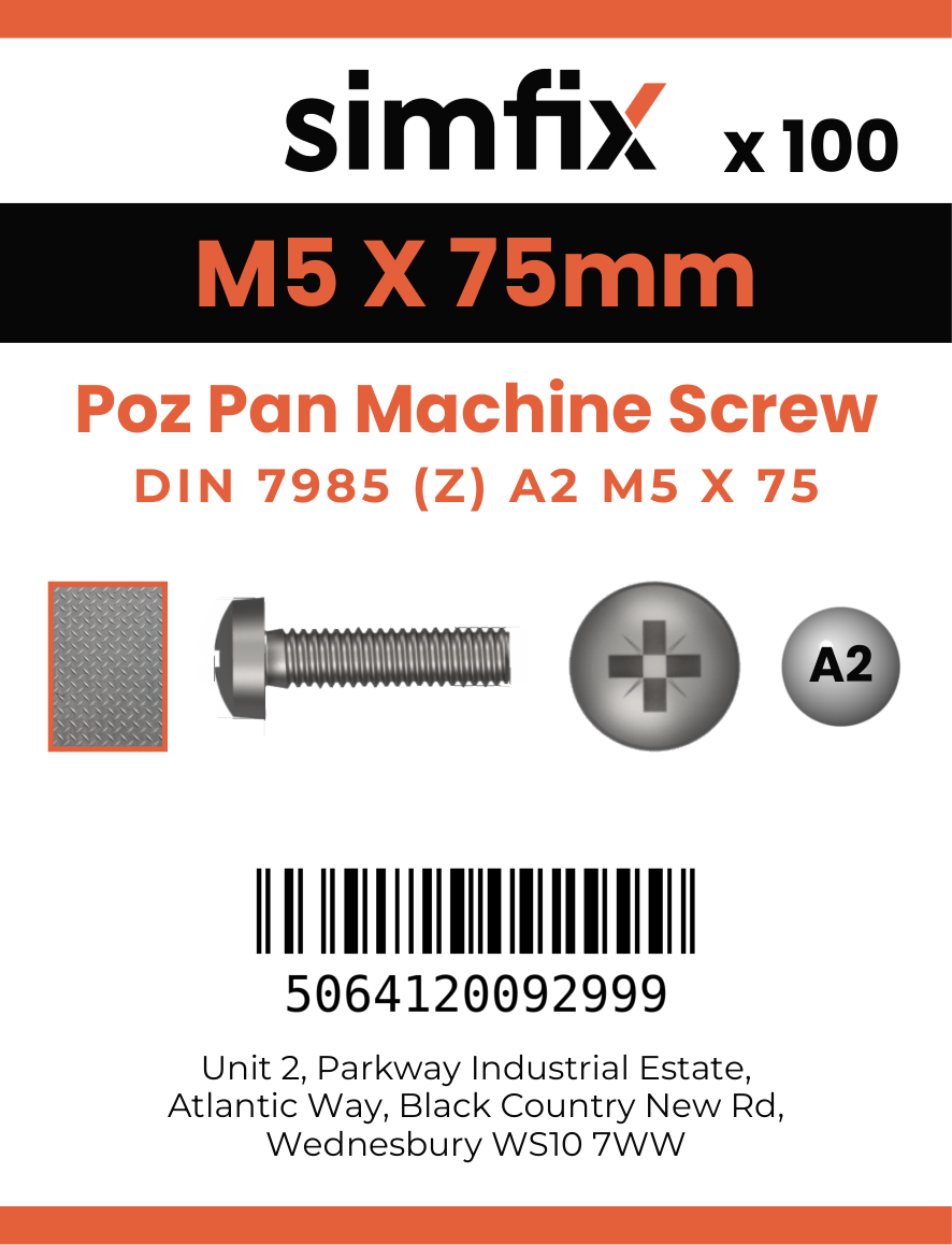 Simfix product label - 7985A205075Z-T