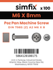 Simfix product label - 7985A206008Z-T