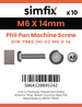 Simfix product label - 7985A206014-D