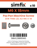 Simfix product label - 7985A206018Z-D