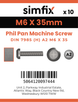 Simfix product label - 7985A206035-D