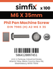 Simfix product label - 7985A206035-T