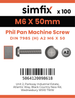 Simfix product label - 7985A206050-T