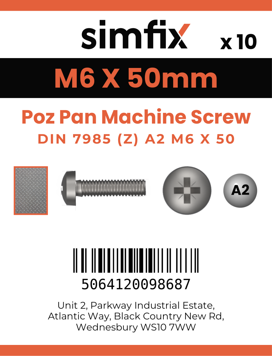 Simfix product label - 7985A206050Z-D