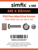 Simfix product label - 7985A206080-T