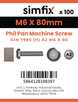 Simfix product label - 7985A206080-T