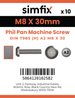 Simfix product label - 7985A208030-D