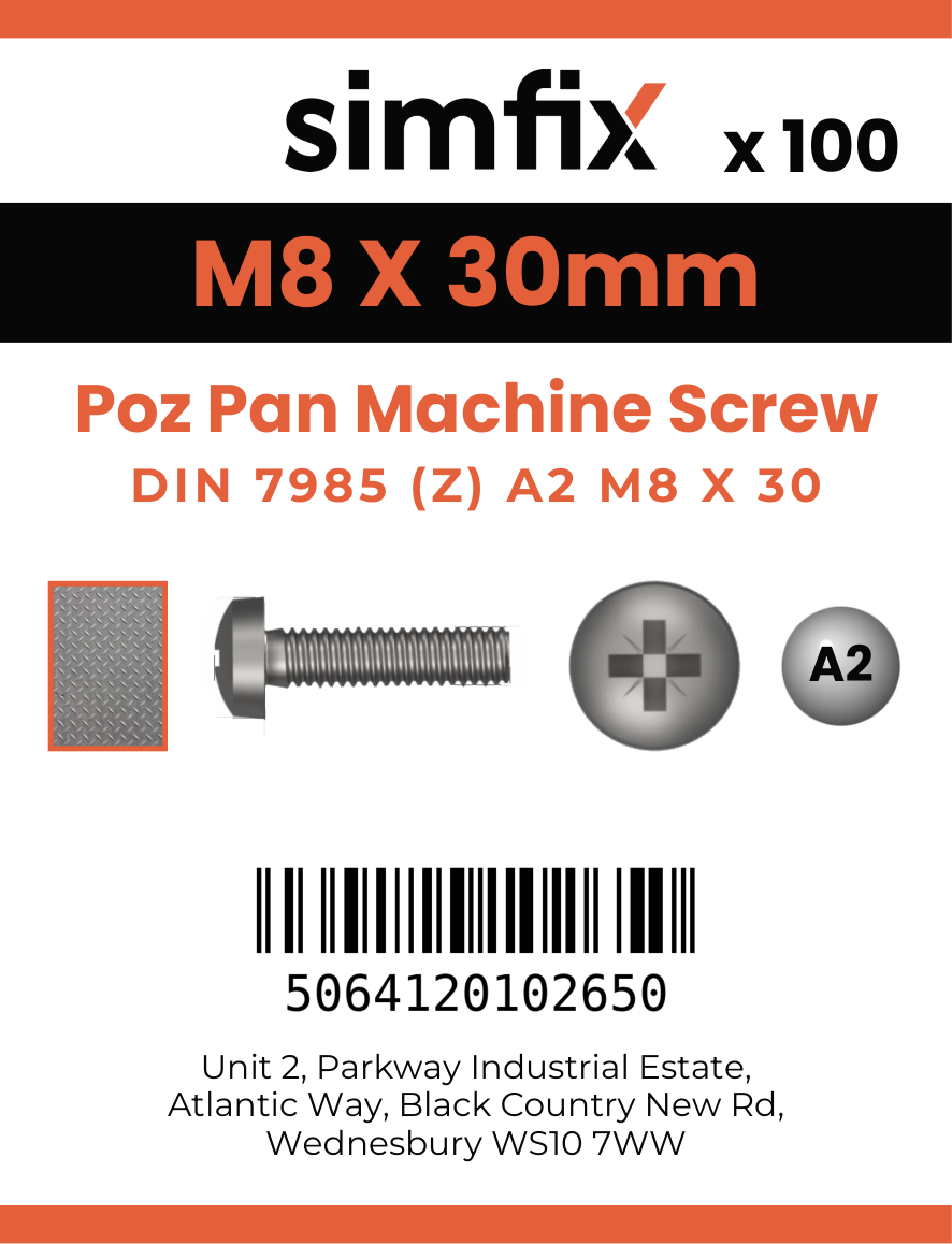 Simfix product label - 7985A208030Z-T