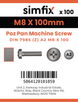 Simfix product label - 7985A208100Z-T