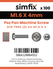 Simfix product label - 7985A4016004Z-T