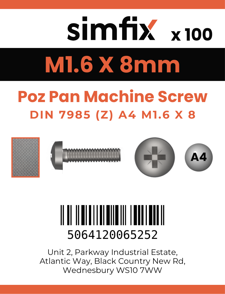 Simfix product label - 7985A4016008Z-T