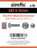 Simfix product label - 7985A402003Z-D