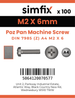 Simfix product label - 7985A402006Z-T