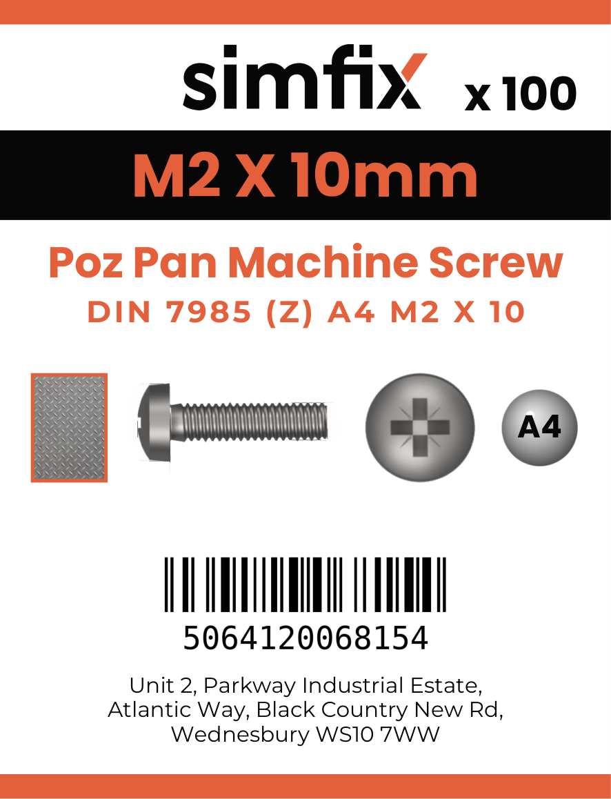 Simfix product label - 7985A402010Z-T