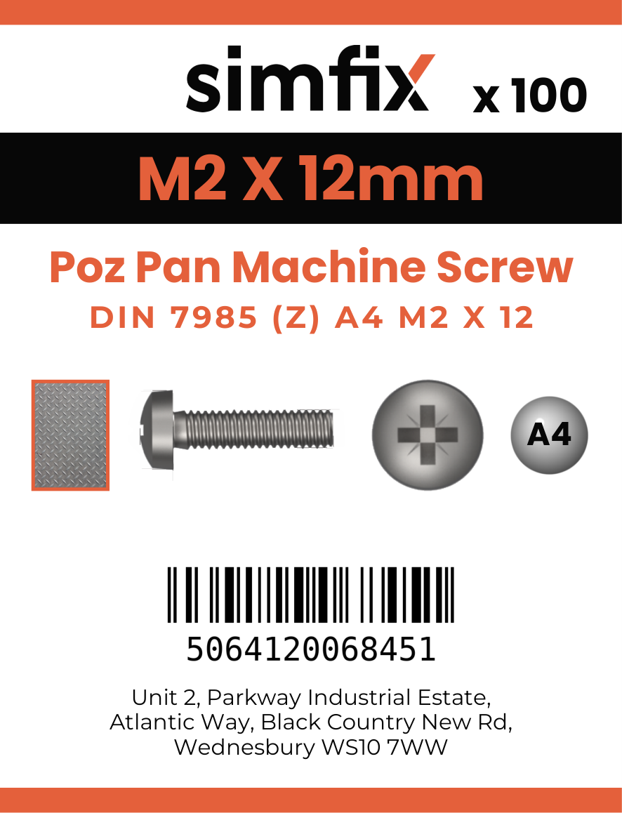 Simfix product label - 7985A402012Z-T