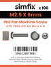 Simfix product label - 7985A4025006-T