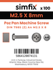 Simfix product label - 7985A4025008Z-T