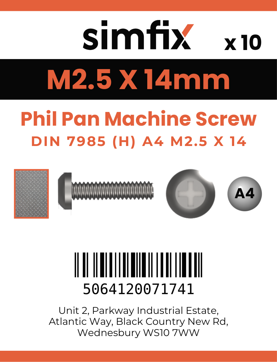 Simfix product label - 7985A4025014-D