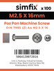 Simfix product label - 7985A4025016Z-T