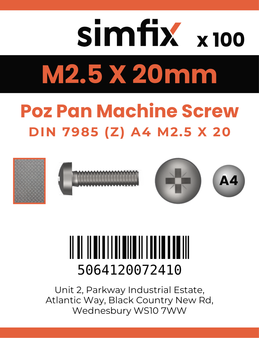 Simfix product label - 7985A4025020Z-T