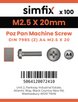Simfix product label - 7985A4025020Z-T