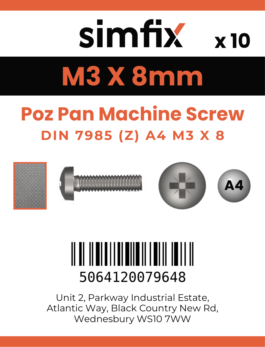 Simfix product label - 7985A403008Z-D