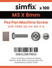 Simfix product label - 7985A403008Z-T
