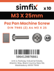Simfix product label - 7985A403025Z-D
