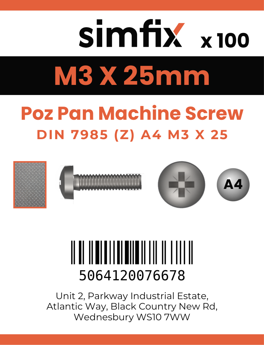 Simfix product label - 7985A403025Z-T