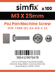 Simfix product label - 7985A403025Z-T
