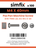 Simfix product label - 7985A404040Z-T