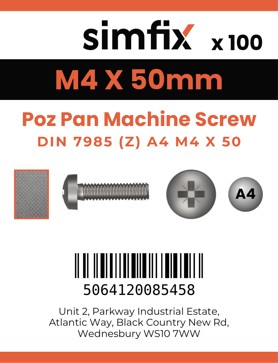 Simfix product label - 7985A404050Z-T