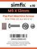 Simfix product label - 7985A405012Z-D