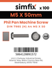Simfix product label - 7985A405050-T