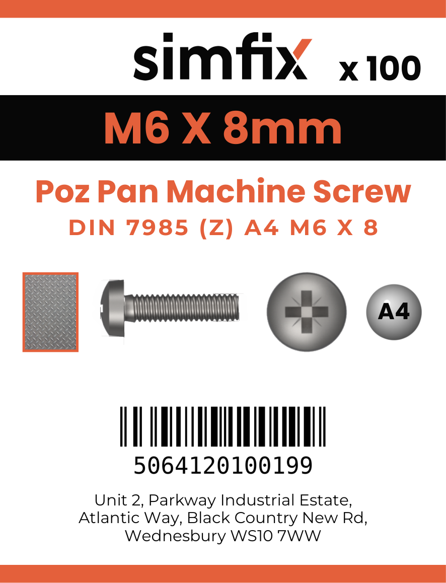 Simfix product label - 7985A406008Z-T