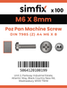 Simfix product label - 7985A406008Z-T
