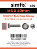 Simfix product label - 7985A406040-D