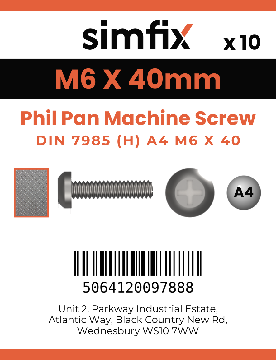 Simfix product label - 7985A406040-D